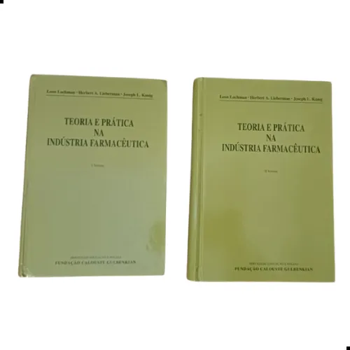 Teoria E Prática Na Indústria Farmacêutica - 2 Volumes 2001